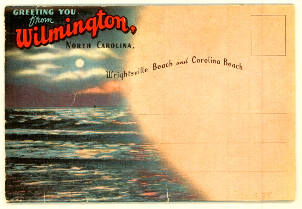 PhC 120 3 35 Wilmington, North Carolina, Wrightsville Beach and Carolina Beach, 1940-1950