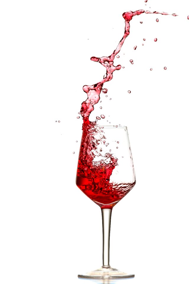 Spray wine glass glasses