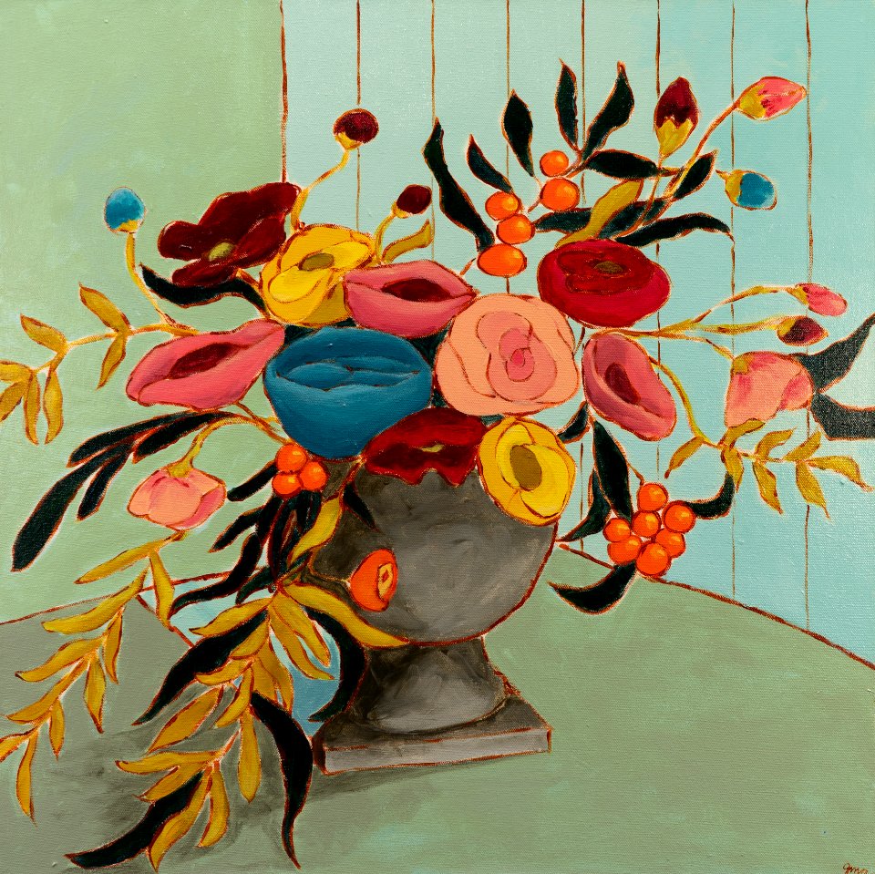 462 | Jennifer Allevato | Memories of a Tuscan Table | Acrylic | 24x24