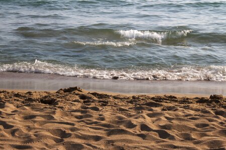 Salt water wave surf