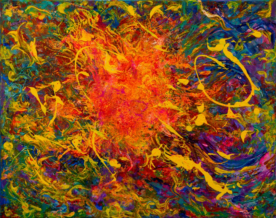 166 | Rosemary Gallick | Chaos | Acrylic | 16x20