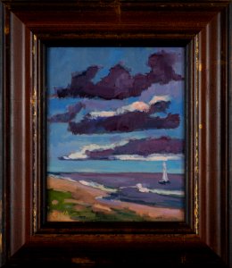 295 | Nancy Lee Davis | Let's Sail | Oil | 15x13