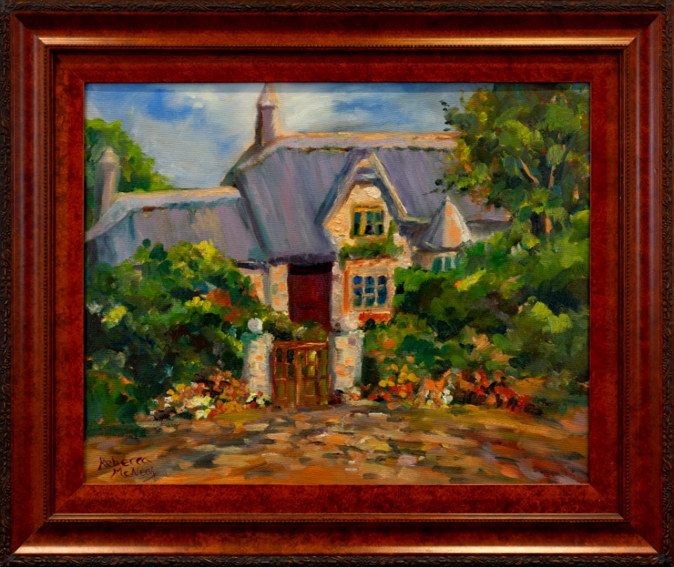 349 | Rebecca McNeely | Cotswold Cottage | Oil | 22x26