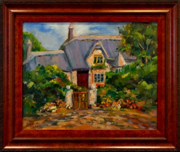 349 | Rebecca McNeely | Cotswold Cottage | Oil | 22x26