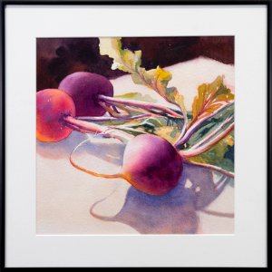 369 | Gwendolyn C. Bragg | Beets | Watercolor | 14x14
