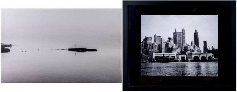 120 | Michael Farnham | Winter in the Bay (A), Ferry Station, Manhattan (B) | Photography | 12x31
