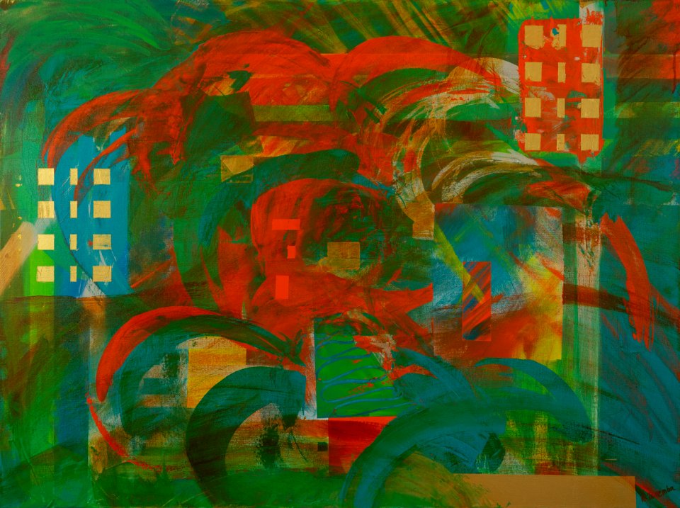 389 | Kirsten Zaremba | Outside The Eye | Acrylic | 30x40
