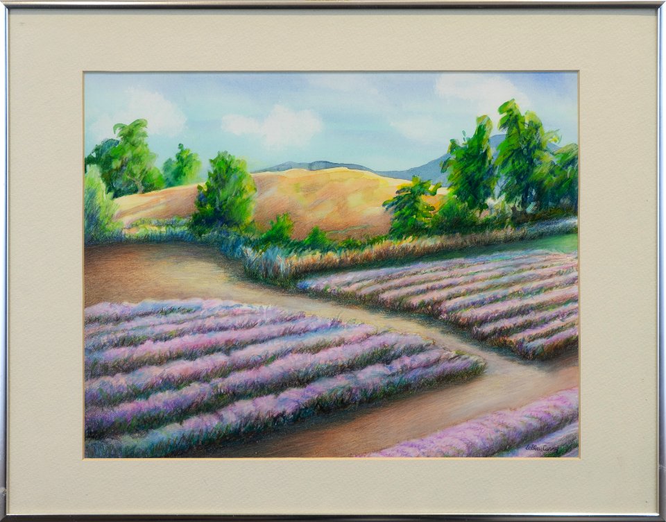 027 | Betsy LeBleu Curry | Sun & Lavender | Watercolor | 14x18