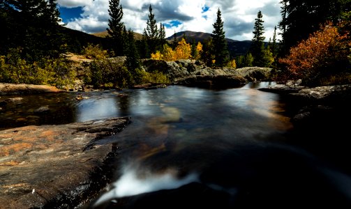 Waterfall explorations Montgomery Falls Alma, CO