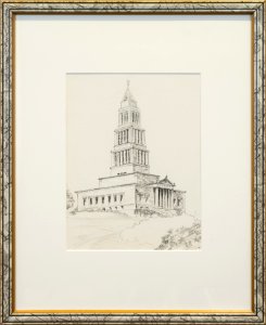 235 | Nancy Reinke | George Washington Masonic Temple | Drawing | 20x16