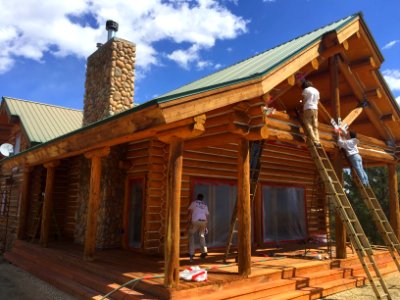 Log Home Maintenance Colorado photo