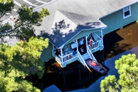 Coast Guard aircrew patrol flooded counties in South Carolina
