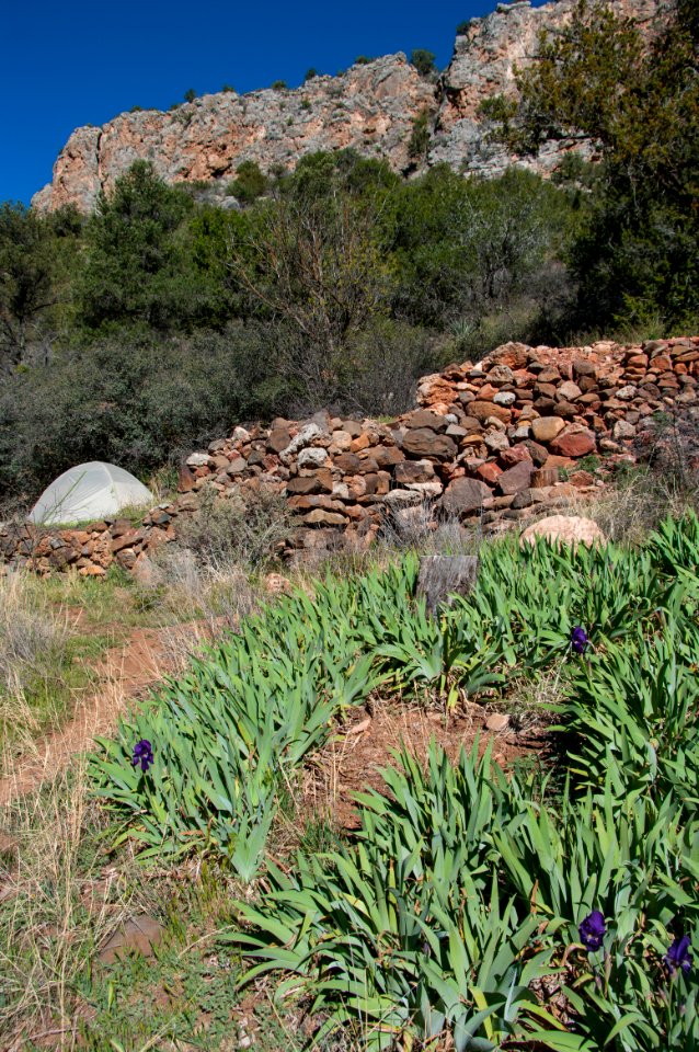 Old home sites at Fossil Creek Dam