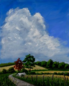 383 | Nancy Patrick | Leaving Kuerner Farm | Acrylic | 16x20
