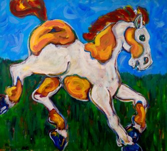 297 | Jacqueline Eyle | Horse | Acrylic | 36x40