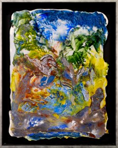 126 | Hernan Murno | Pegasus at the Spring of Hippocrete | Mixed Media | 21.25x17