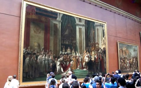 Napoleon Painting at the Louvre Museum photo
