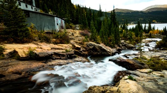Waterfall explorations Montgomery Falls Alma, CO
