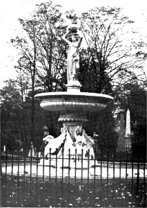 small fountain - Woodland Cemetery