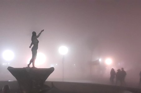 Pincoya en la neblina, Castro Chiloé photo