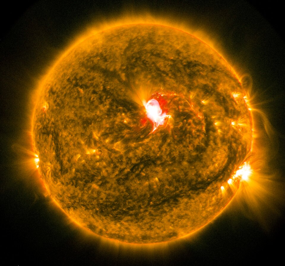 Energy fireball orange