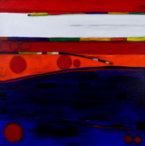 250 | Karen Hutchison | Games Played | Acrylic | 24x24