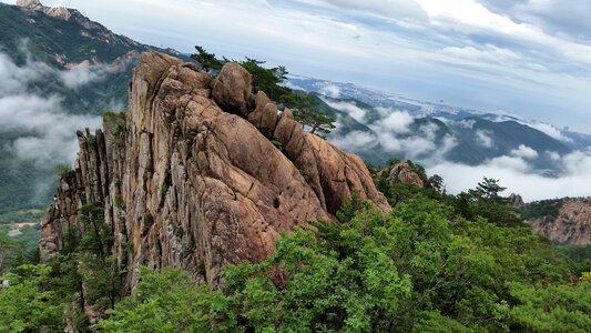 Nature republic of korea clouds and mountains