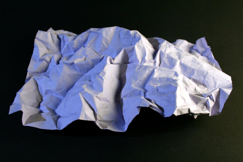 Crumpled background black