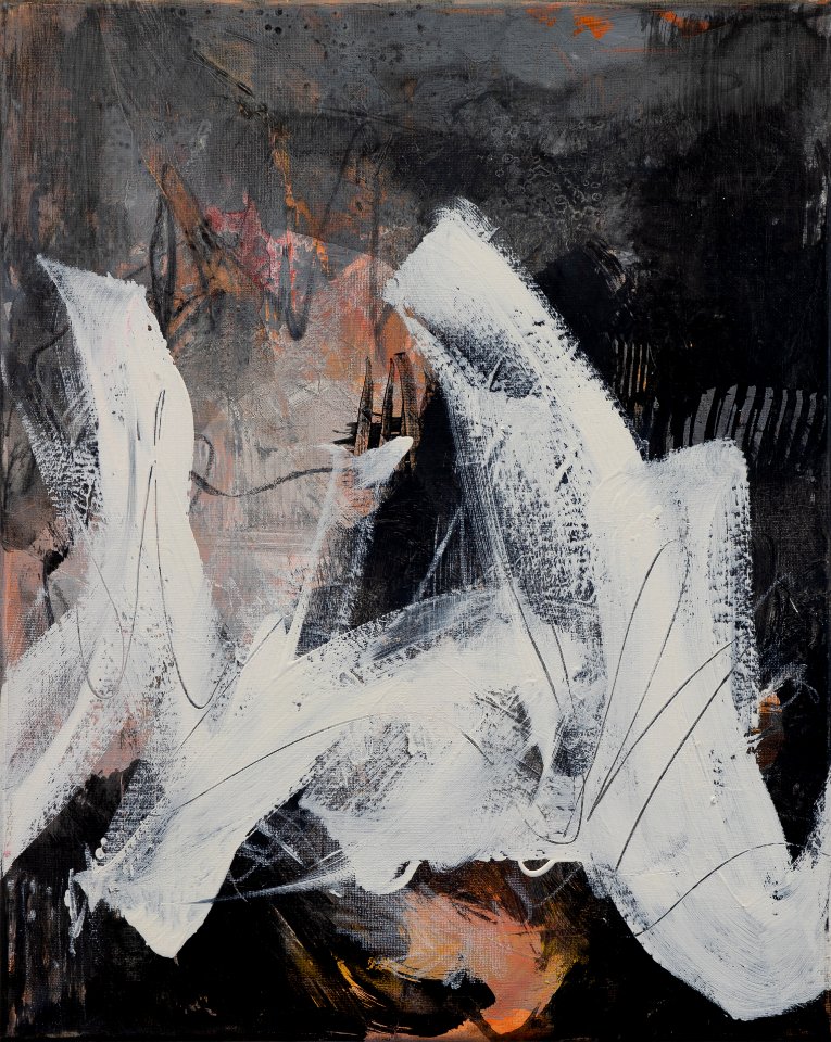 215 | Nancy Ramsey | Hindsight- Marching On | Mixed Media | 20x16