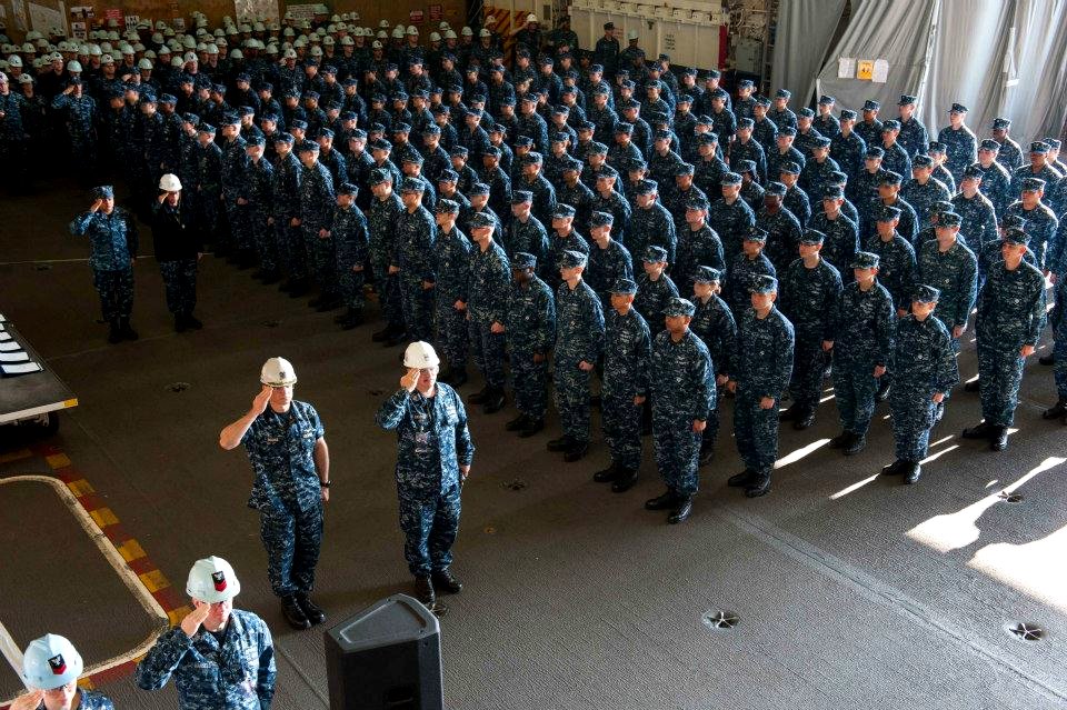 Salute for Colors - USS John C. Stennis (CVN 74)