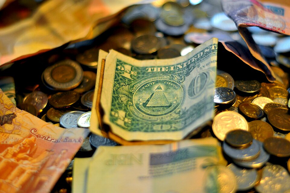 Cash dollar money background