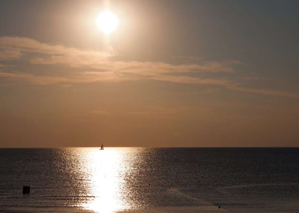 North sea sky evening sky