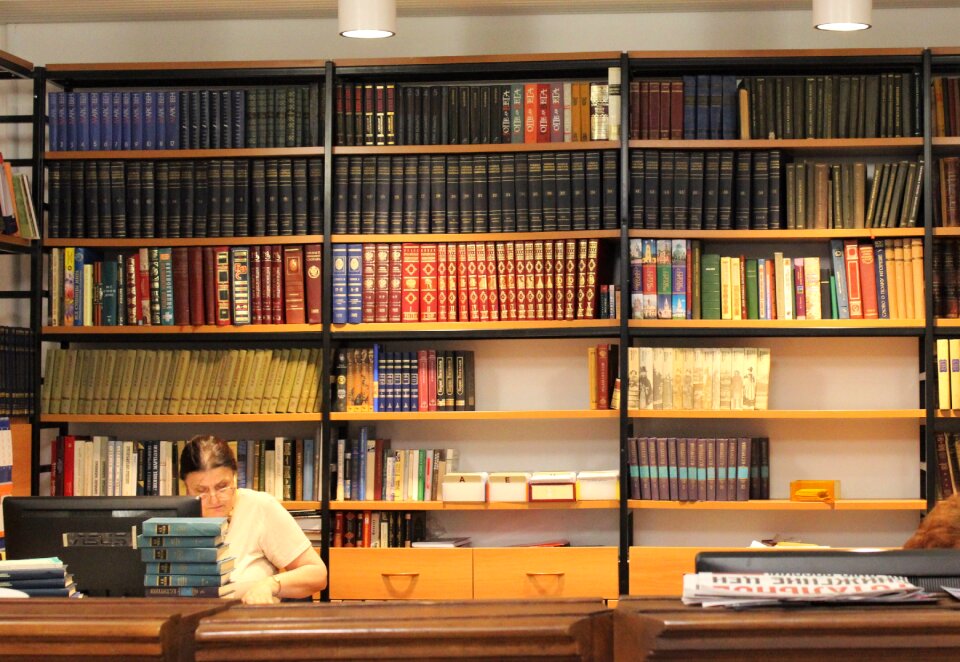 Shelves newspaper shelving