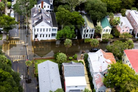 Coast Guard overflight for Charleston flooding photo