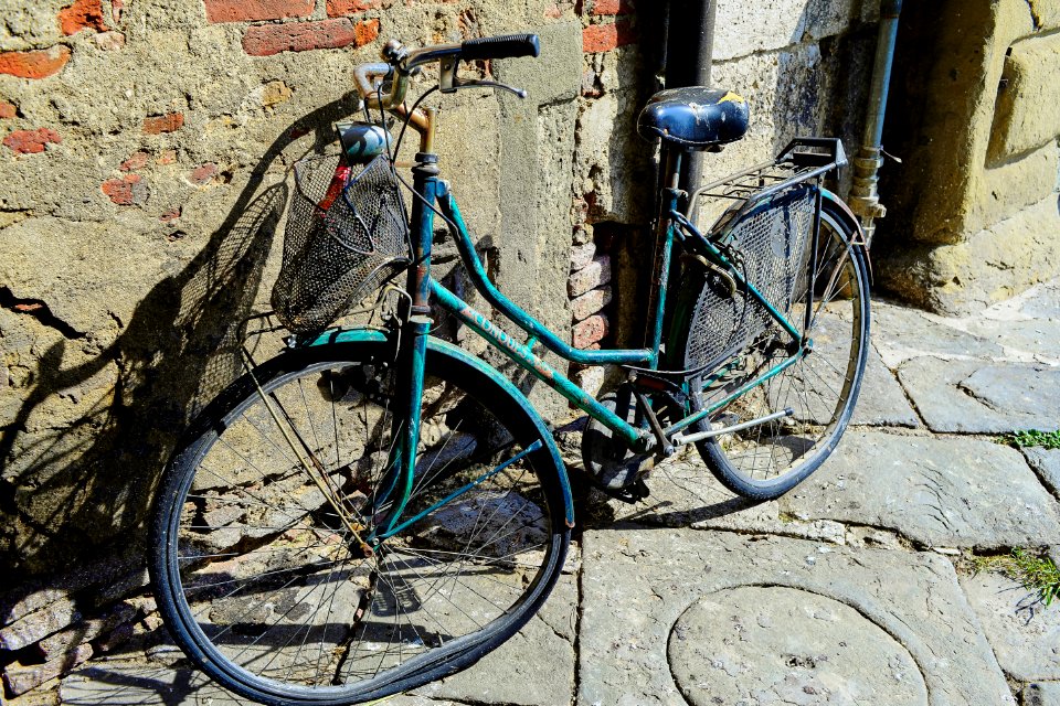 Old bike with basket