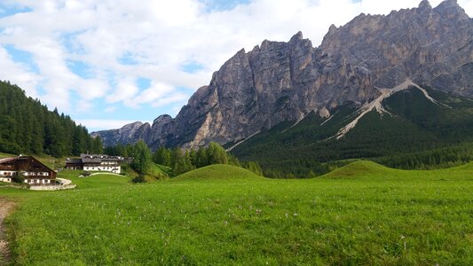 Hiking south tyrol landscape