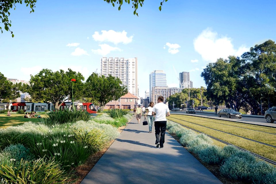 Parramatta Light Rail Robin Thomas Reserve - Preview