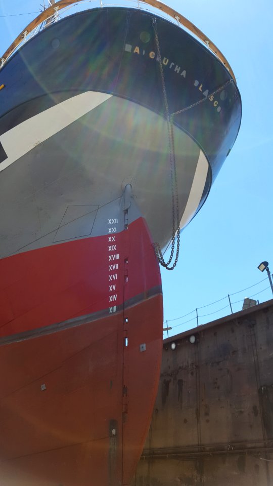 Balclutha in drydock