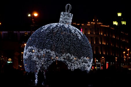 Night city new year's eve moscow