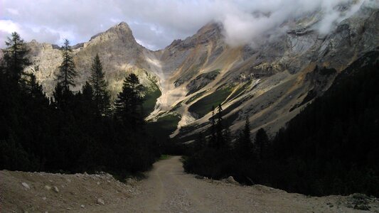 Hiking south tyrol landscape