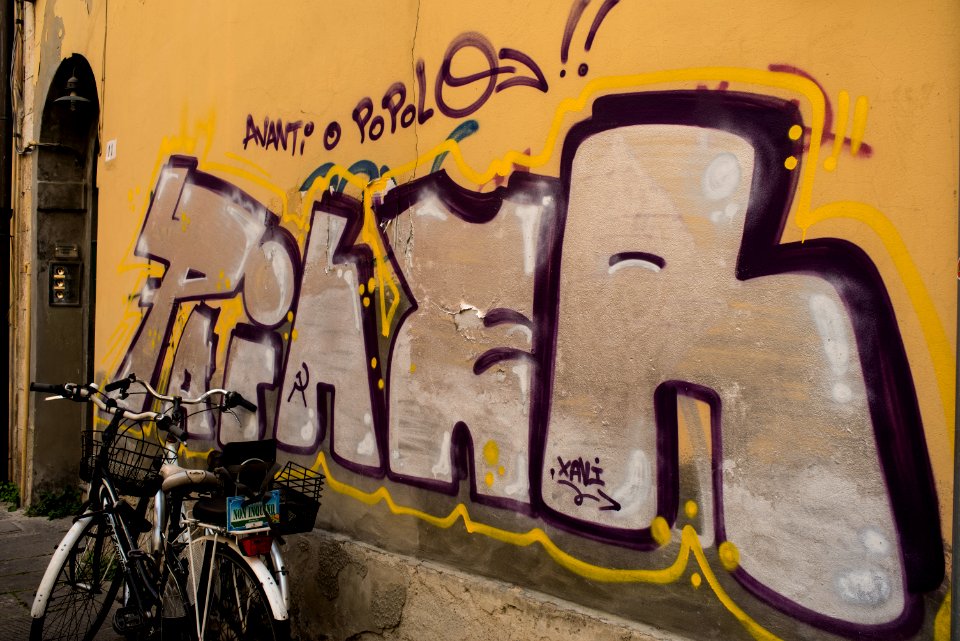 Big Graffiti Letters on Wall