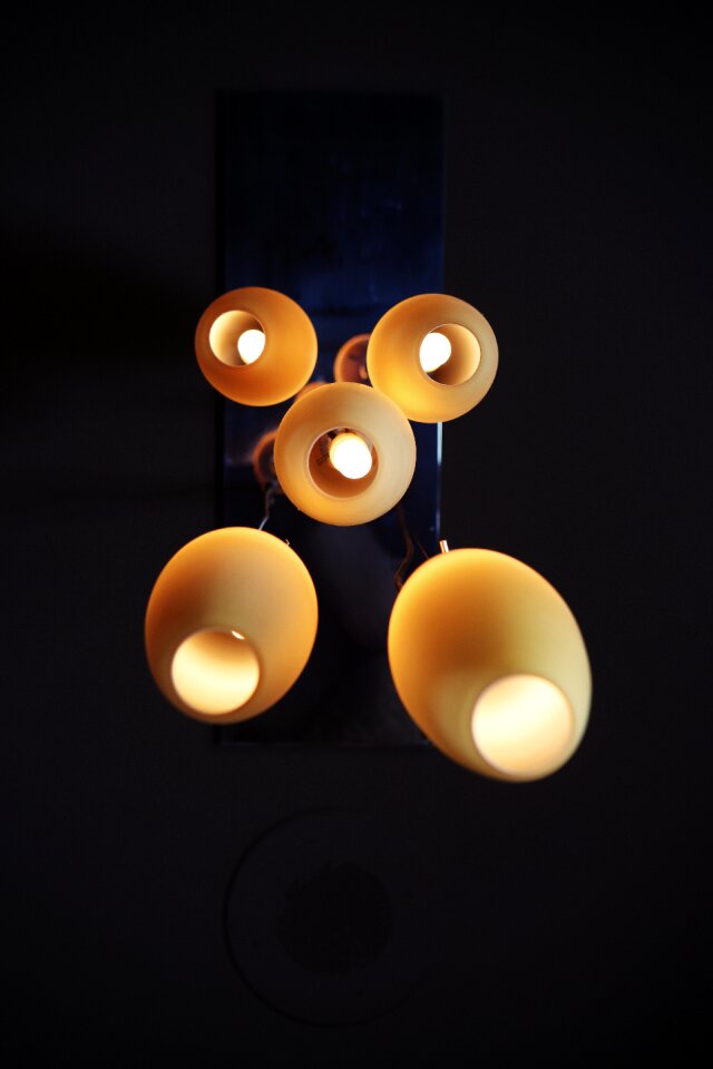 Dark night black lamp