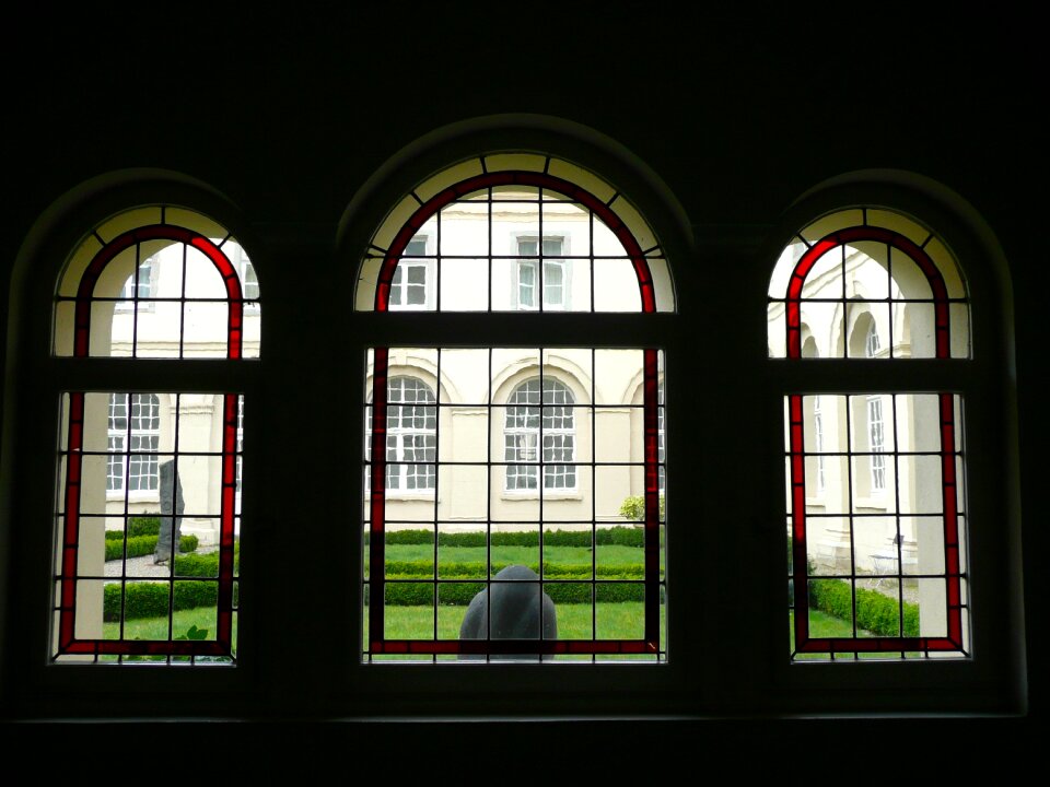 Window courtyard black window