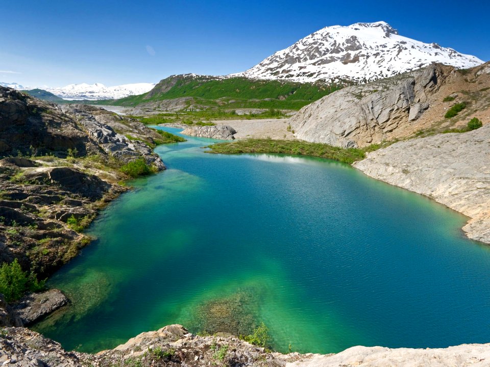 Lake along the Alsek River, British Columbia