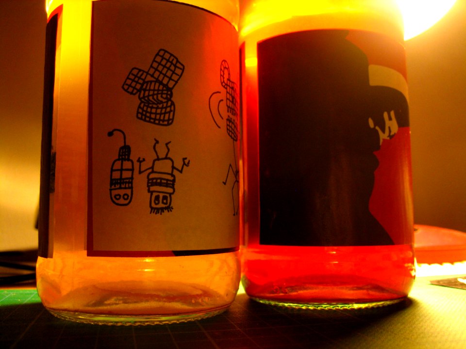 DIY Bottle Label Replacement Mod made from poster