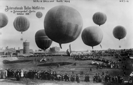 No Known Restrictions: Berlin Balloon Race from the Bain Collection, 1908 (LOC) photo