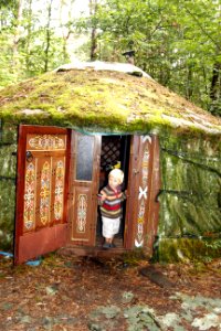Wendy houses in a yurt