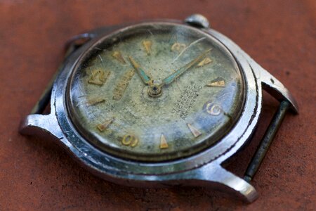 Old antique clock face
