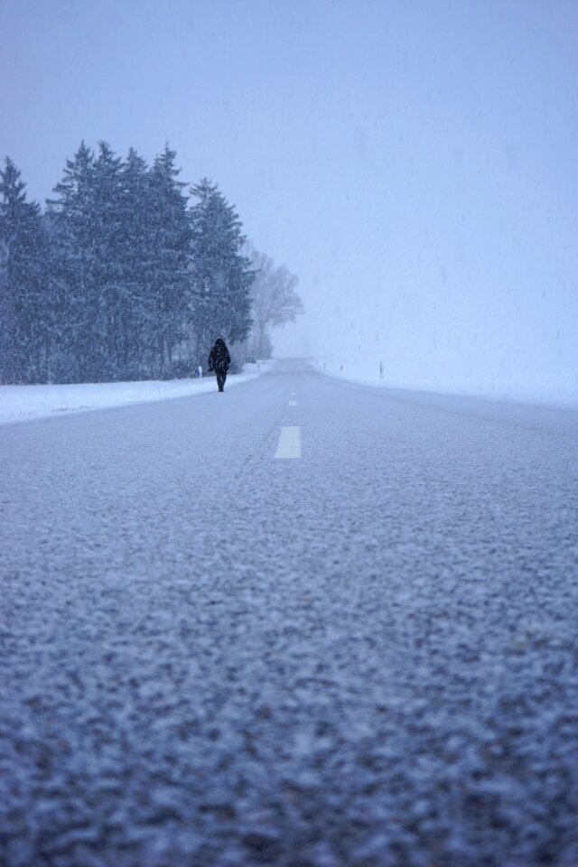 Alone abandoned cold photo