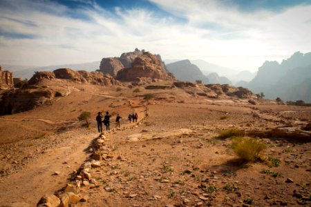 Walking in Petra - Jordan photo